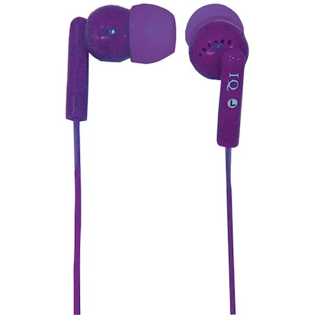 Porockz Stereo Earphones, Purple